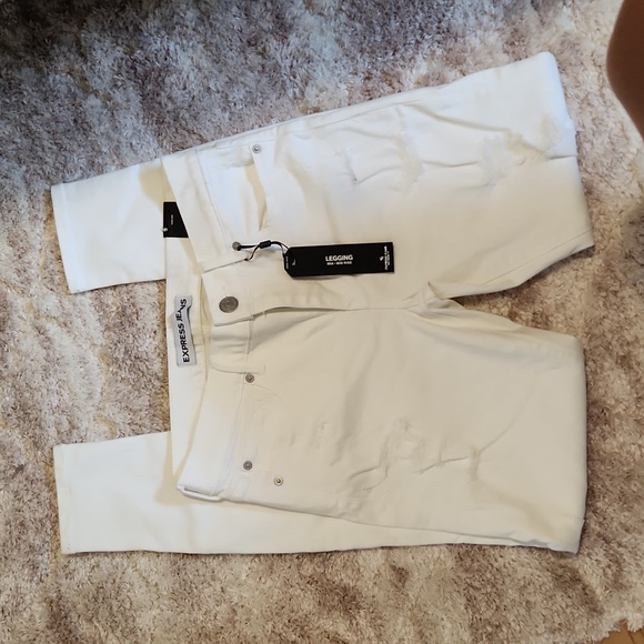 Express White Mia Legging Jeans - Picture 4 of 9